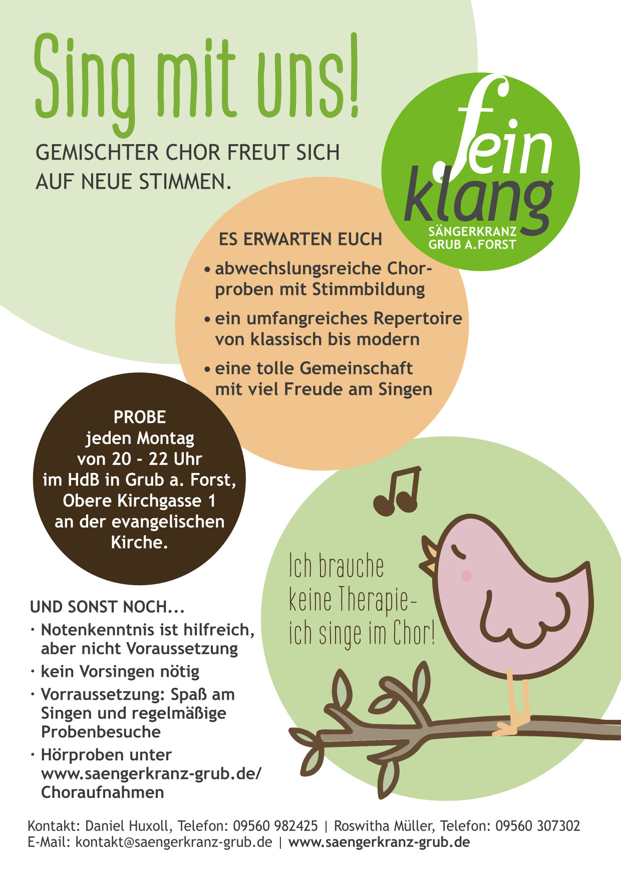 Komm und sing mit uns!